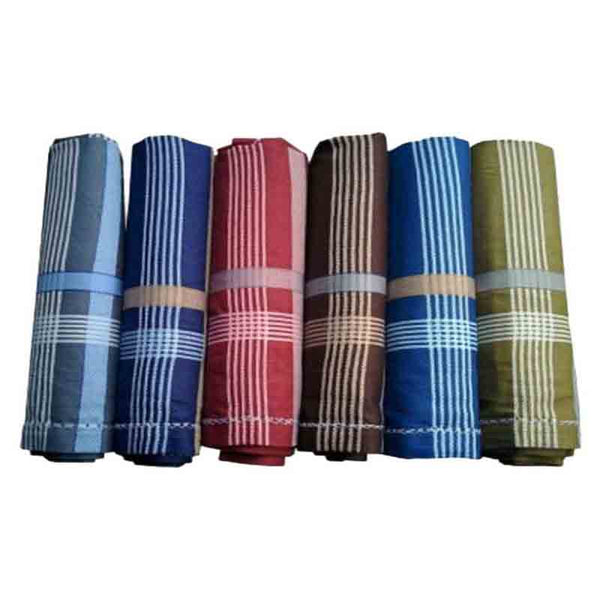 Multicolor Cotton Handkerchiefs - Pack Of 6