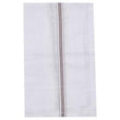 White Cotton Handkerchief For Men - Pack Of 2