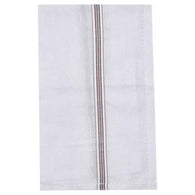 White Cotton Handkerchief For Men - Pack Of 2