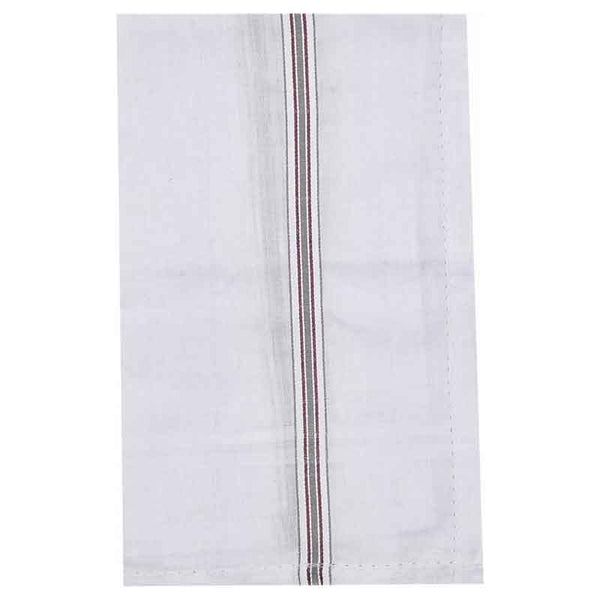 White Cotton Handkerchief For Men - Pack Of 2