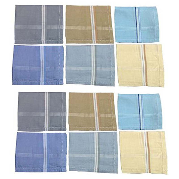 Multicolour Cotton Handkerchiefs Pack Of 12