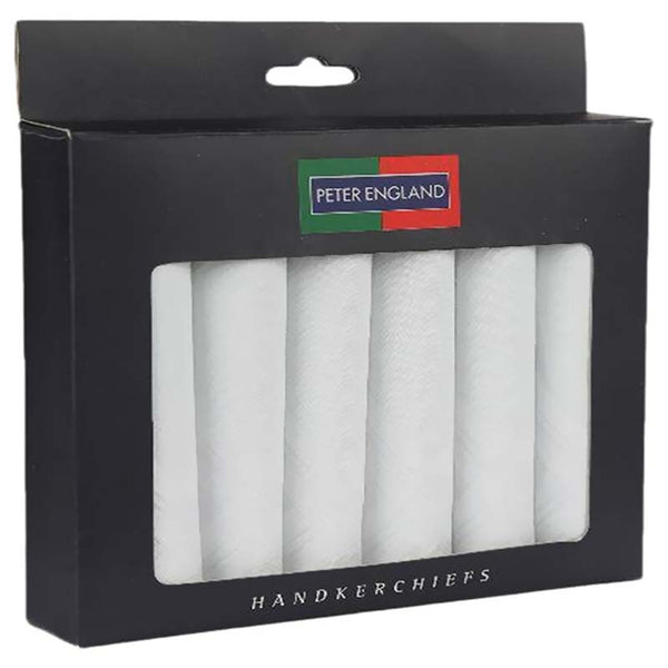 White Cotton Handkerchief - Pack of 6