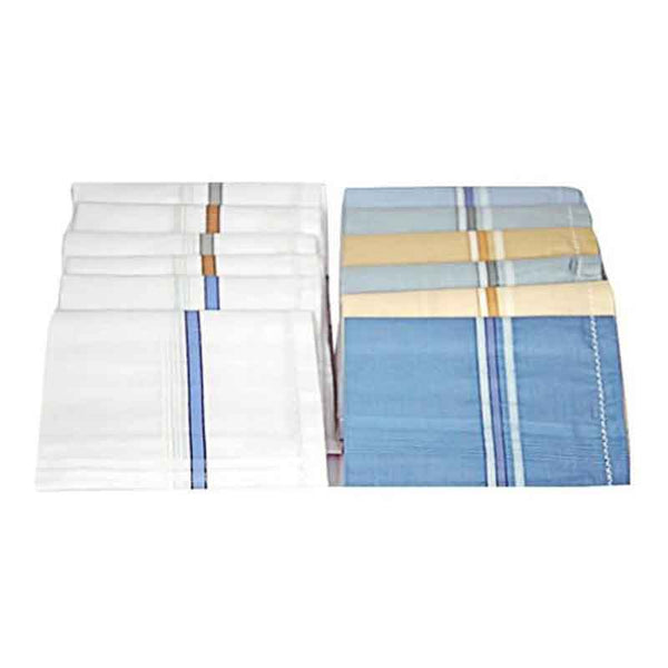 Cotton Handkerchief For Men - Pack Of 12