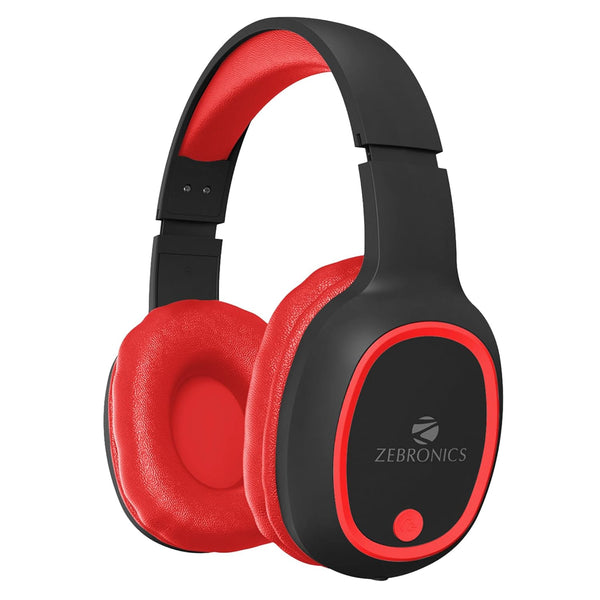 ZEBRONICS ZEB-THUNDER Bluetooth Headset  (Red, On the Ear)