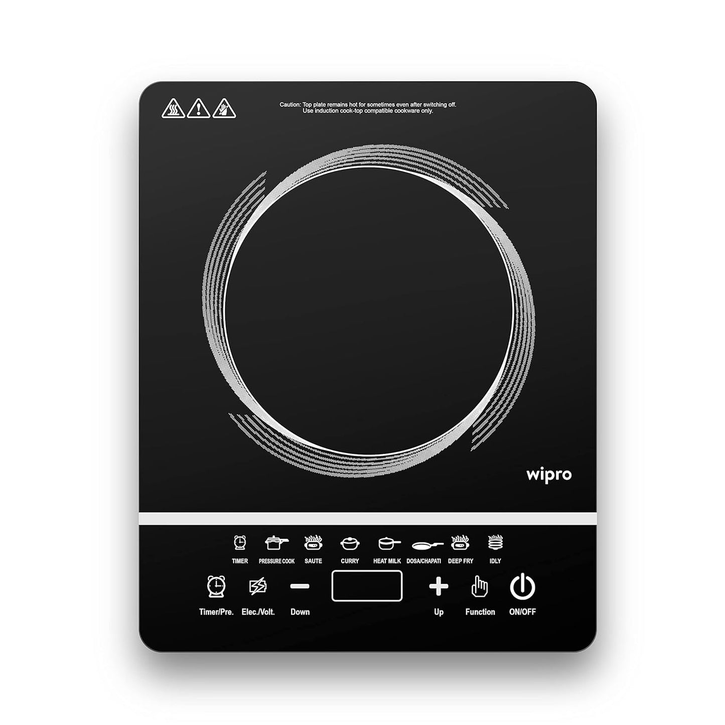 Wipro by Wipro VC061200 Induction Cooktop  (Black, Touch Panel)