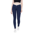 Blue Women's Slim Fit Cotton Jeans