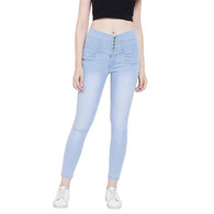 Sky Blue Women's Slim Fit Jeans