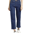 Blue Women's Denim Straight Fit Jeans