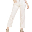 White Women's Denim Straight Fit Jeans