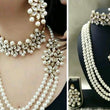 Stylish White Alloy Women's Jewellery Set