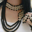 Trendy Black Alloy Women's Jewellery Set