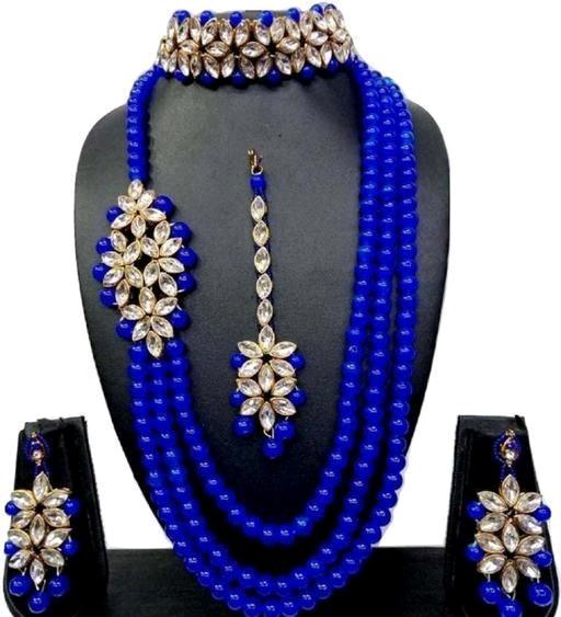 Classic Blue Alloy Women's Jewellery Set