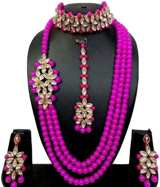 Classic Purple Alloy Women's Jewellery Set