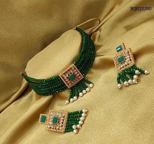 Feminine Chic Green Jewellery Sets