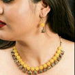 Twinkling Yellow Oxidised Gold Jewellery Sets