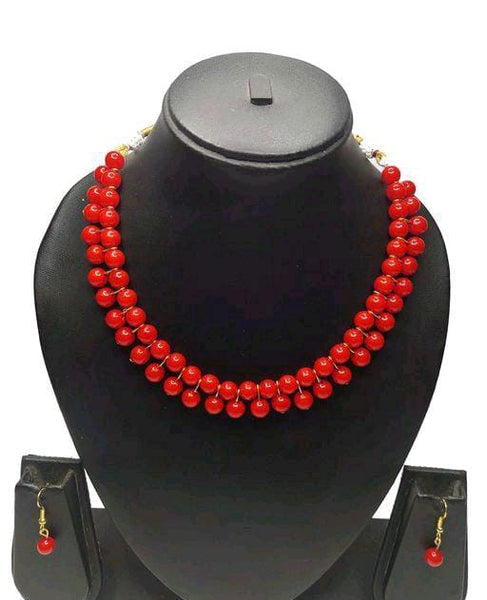 Allure Maroon Non-Adjustable Jewellery Sets