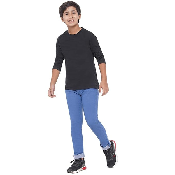 Boy's Stretchable Slim Fit Blue Jeans