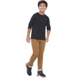 Boy's Stretchable Slim Fit Brown Jeans