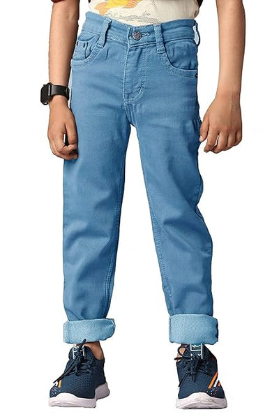 Boys Denim Stone Blue Jeans