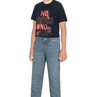 Boys Solid Medium Blue Jeans