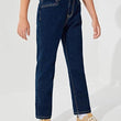 Boys Straight Cotton Denim Blue Jeans