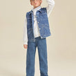 Boys Straight Cotton Blue Jeans