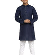 Boys Kids Plain Navy Colour Kurta