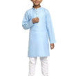 Boys Kids Plain Sky Blue Colour Kurta