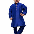 Boys Pure Cotton Blue Kurta Pyjama Set