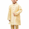 Boys Pure Cotton Gold Kurta Pyjama Set