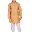 Cotton Kurta Pyjama Set for Boys, Beige