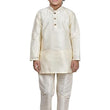 Kurta Pyjama Cream Set For Kids & Boys