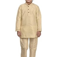 Kurta Pyjama Gold Set For Kids & Boys