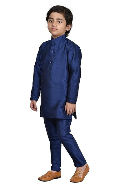 Kurta Pyjama Navy Blue Set For Kids & Boys