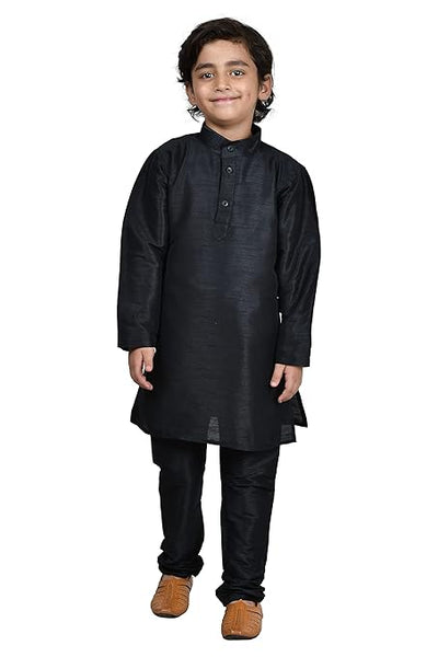 Kurta Pyjama Black Set For Kids & Boys