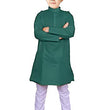 Boys Dark Green Kurta Pyjama Set