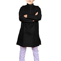 Boys Black Kurta Pyjama Set