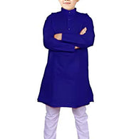 Boys Royal Blue Kurta Pyjama Set