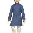 Boys Ethnic Wear Cotton Multicolour Kurta Pajama Set