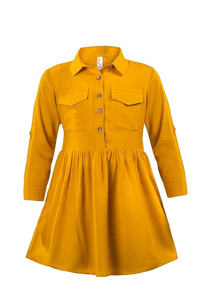 Yellow Girl's Relaxed Fit Dress