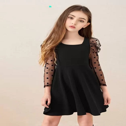 Black Girls Above Knee Casual Dress