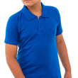 Boys Cotton Half Sleeves Solid Blue Shirt