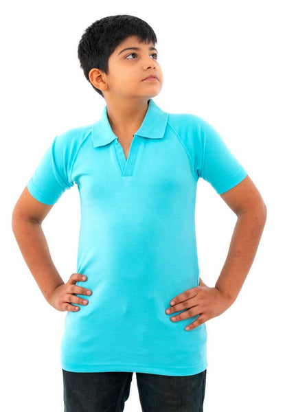 Boys Cotton Half Sleeves Solid Feerozi Shirt