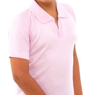 Boys Cotton Half Sleeves Solid Pink Shirt