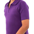 Boys Cotton Half Sleeves Solid Purple Shirt