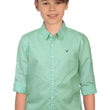 Plain Mint Colour Boy's Shirt