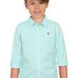 Plain Powder blue Colour Boy's Shirt