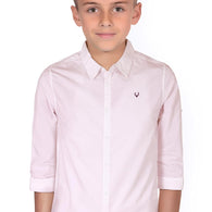 Plain Pink Colour Boy's Shirt