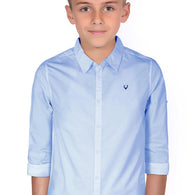 Plain Sky Blue Colour Boy's Shirt