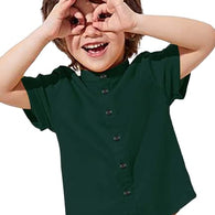 Plain Green Kids Shirt for Boys